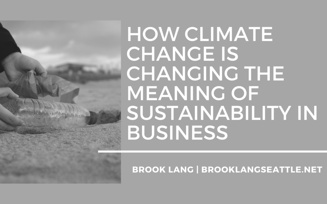 Brook Lang Seattle How Climate Change Is Changing The Meaning Of Sustainability In Business
